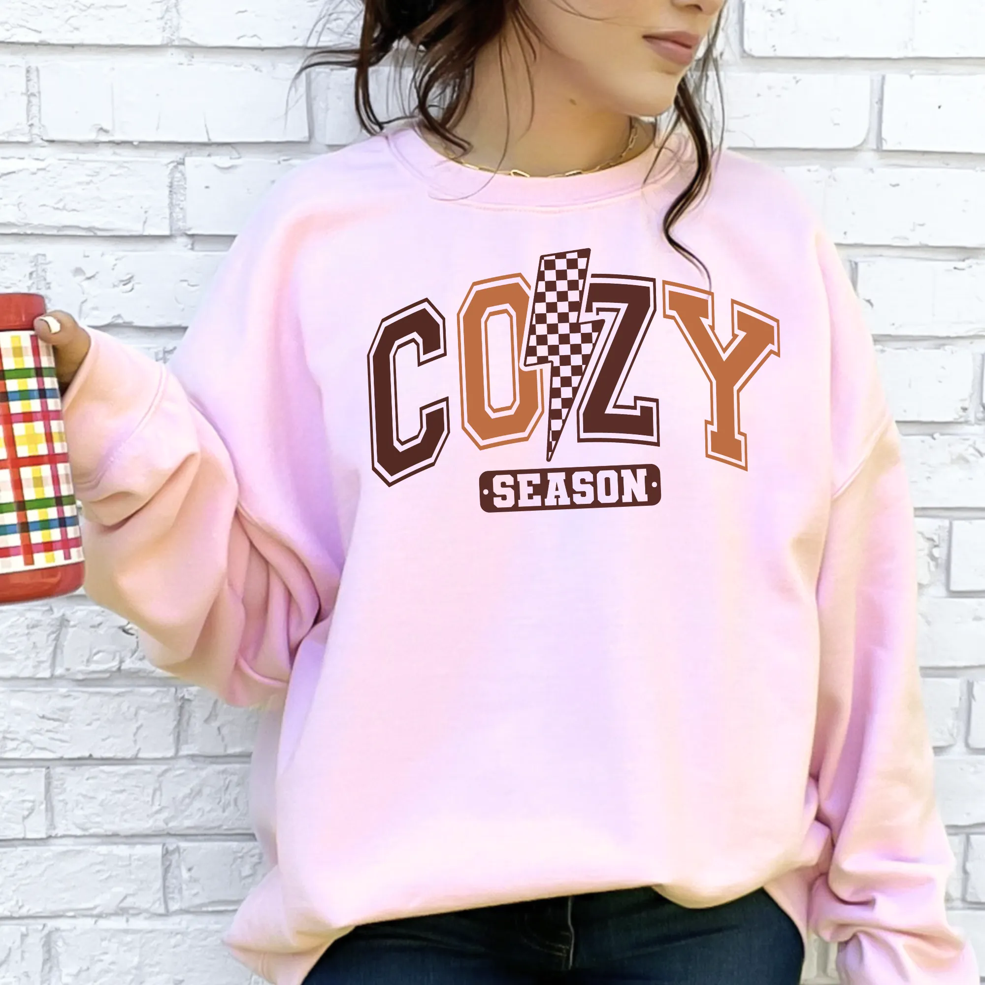 Cozy Season Retro Crewneck Sweatshirt