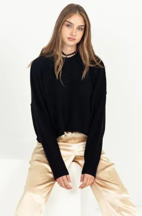 Crop Sweater - Black