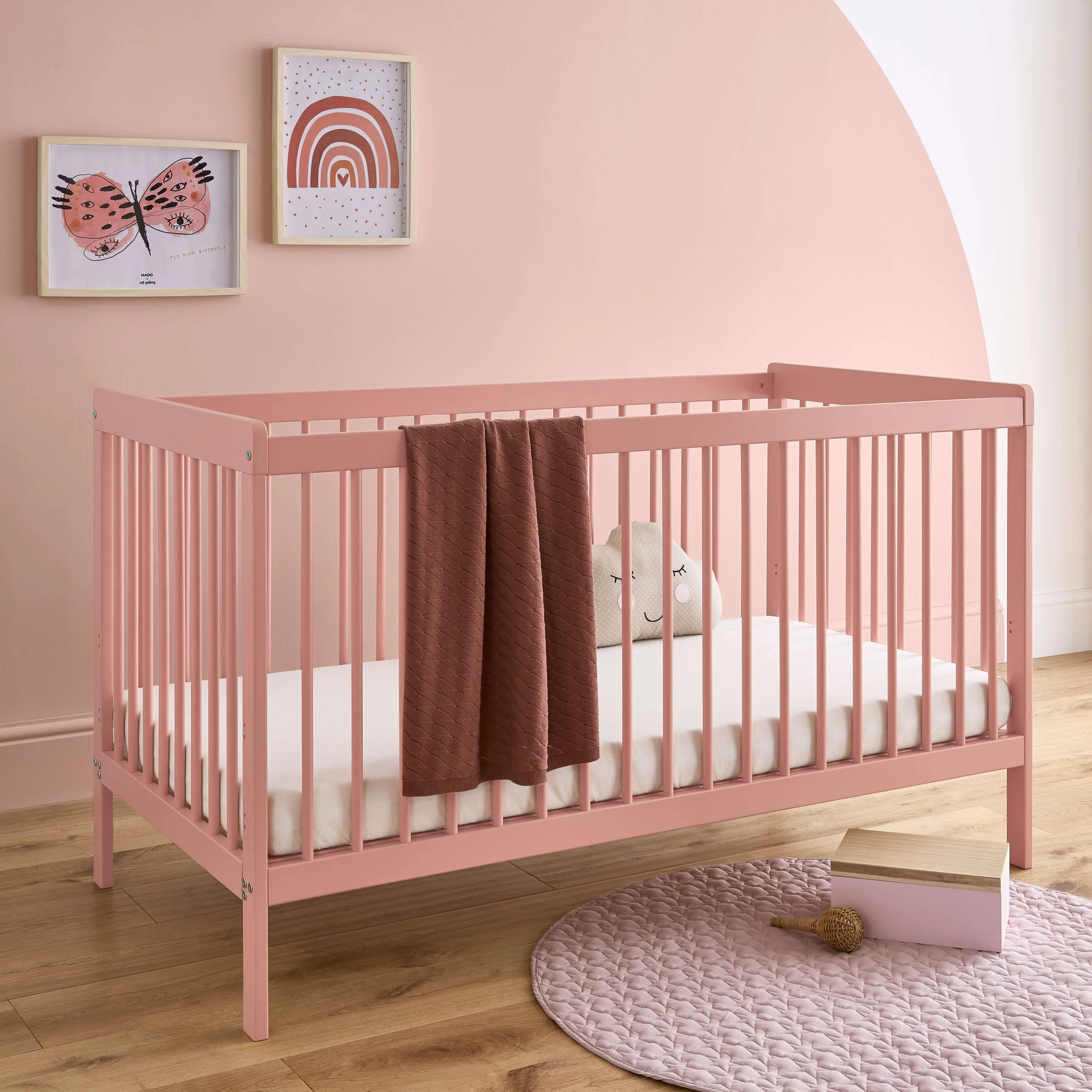 CuddleCo Nola 2 Piece Room Set - Soft Blush