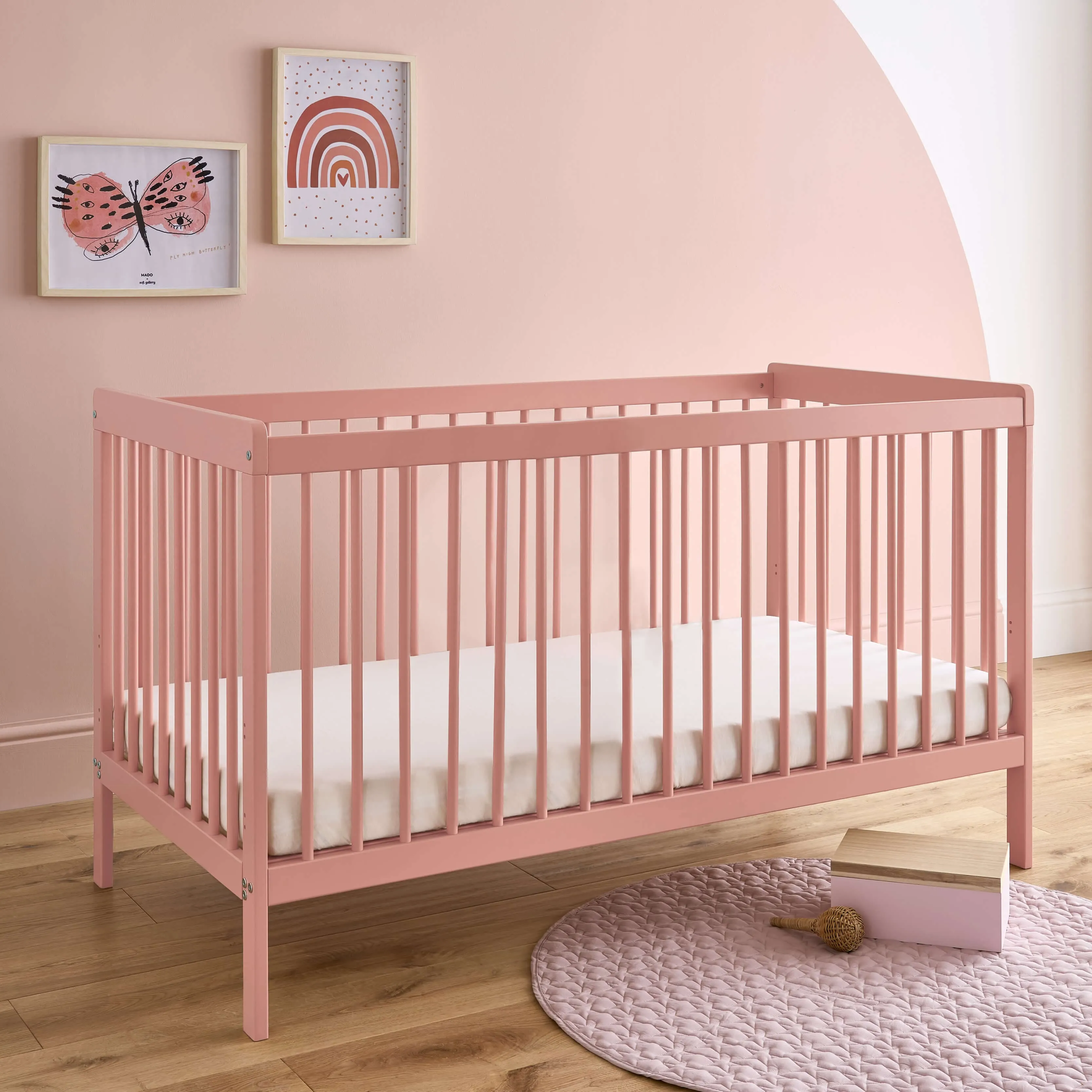 CuddleCo Nola 2 Piece Room Set - Soft Blush