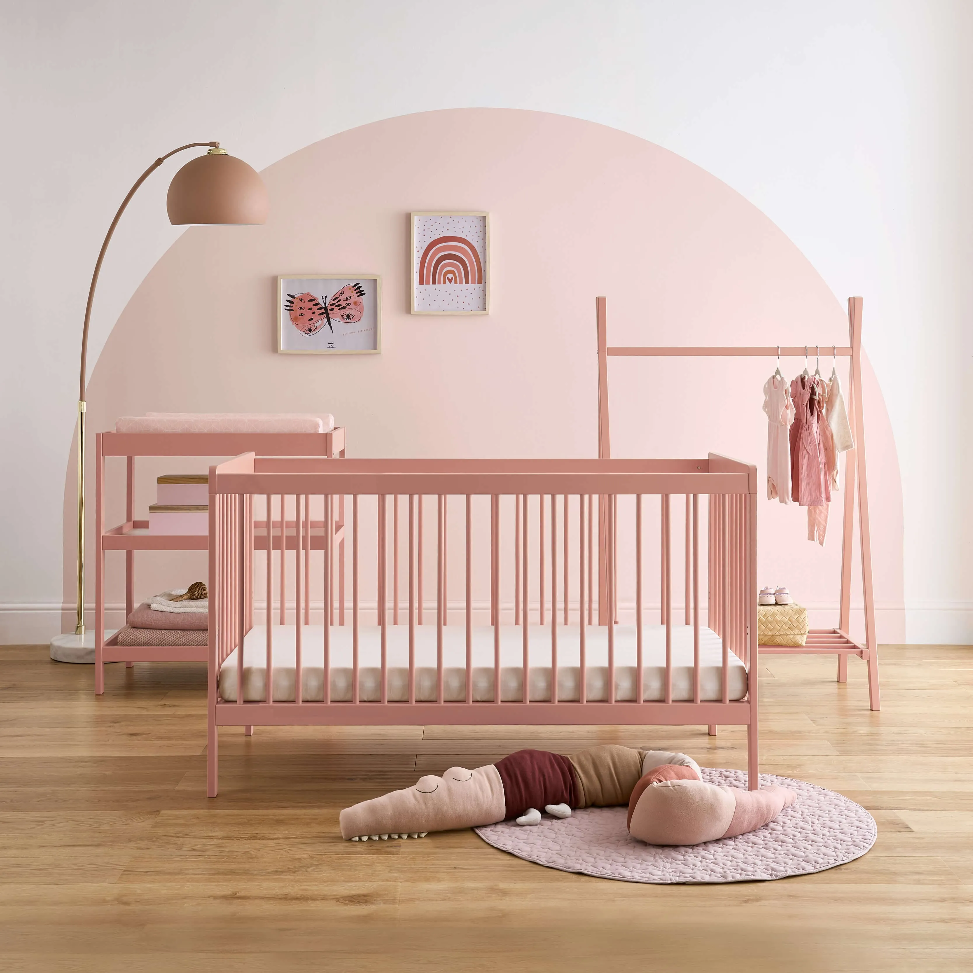 CuddleCo Nola 3 Piece Room Set - Soft Blush