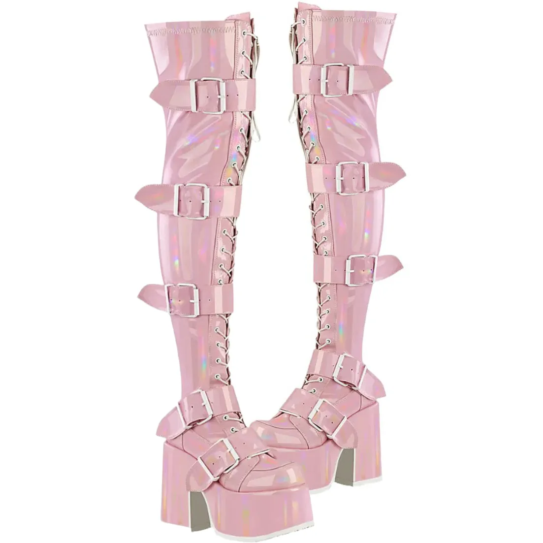 DemoniaCult CAMEL 305 Pink Boots