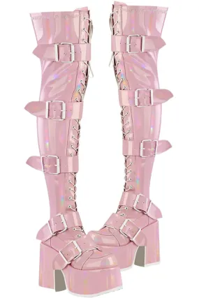 DemoniaCult CAMEL 305 Pink Boots