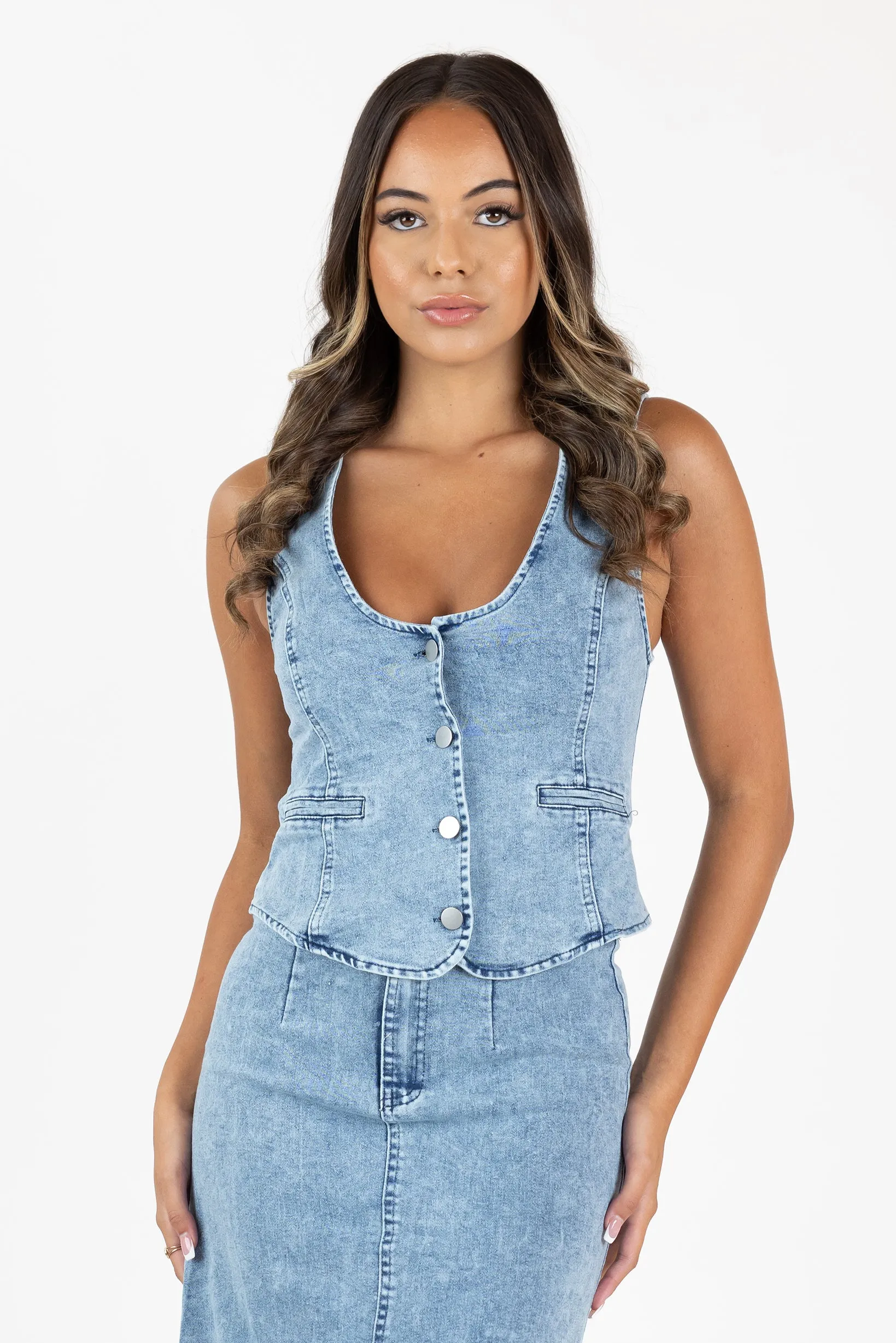 Denae Denim Vest