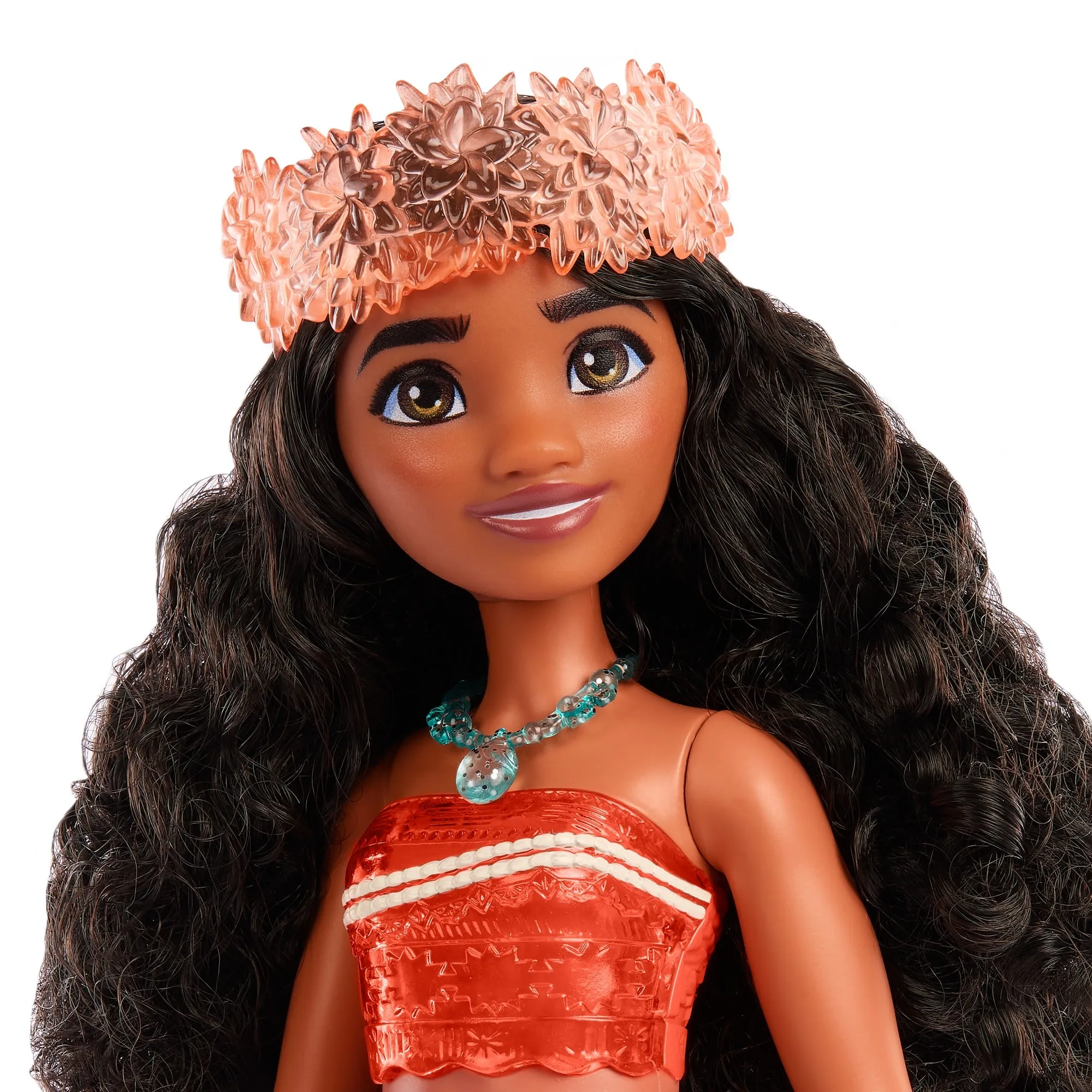 Disney Princess Moana Posable Fashion Doll with Sparkling Clothing and Accessories for Kids Ages 3 