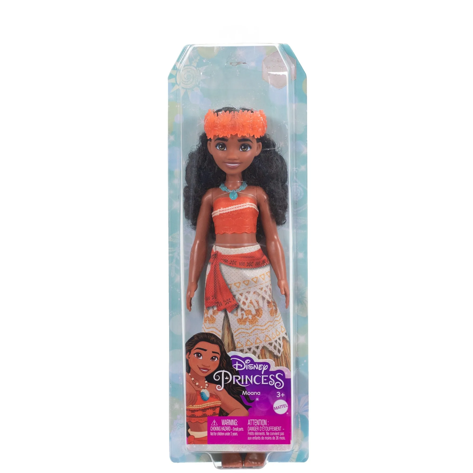 Disney Princess Moana Posable Fashion Doll with Sparkling Clothing and Accessories for Kids Ages 3 