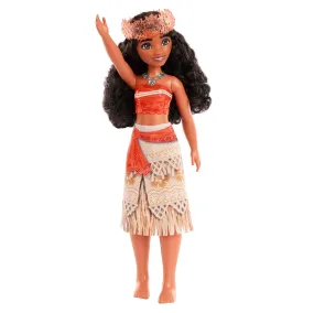 Disney Princess Moana Posable Fashion Doll with Sparkling Clothing and Accessories for Kids Ages 3 