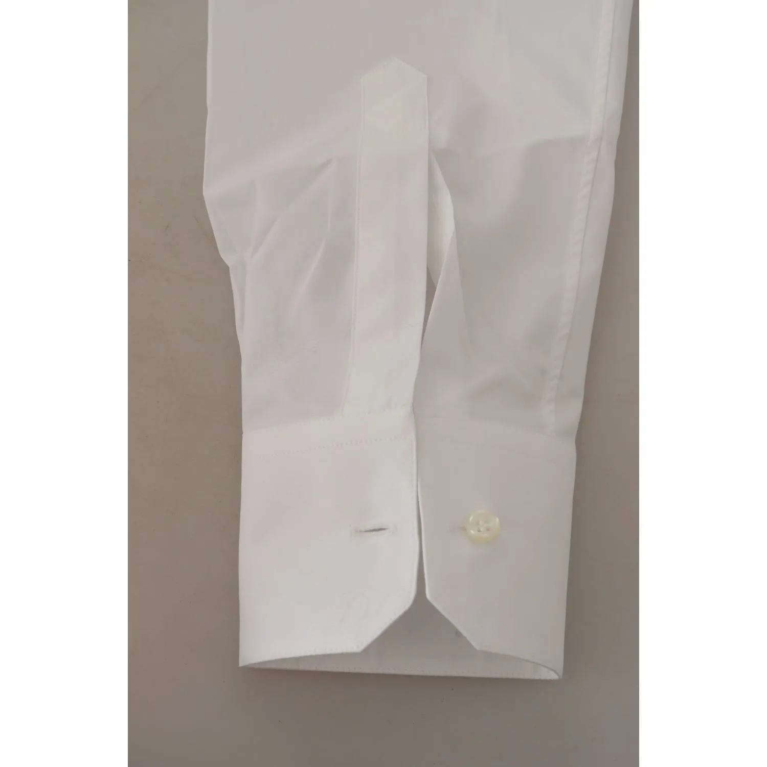 Dolce & Gabbana Elegant Slim Fit White Martini Dress Shirt