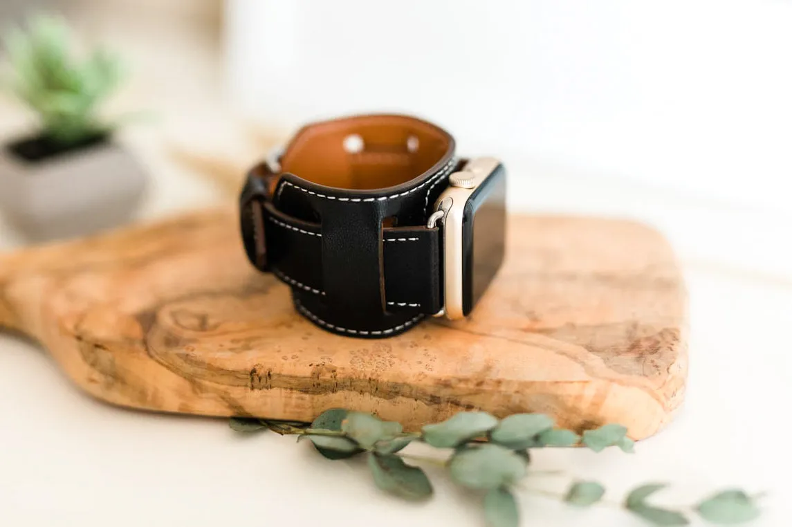 Double Leather Apple Watch Bands