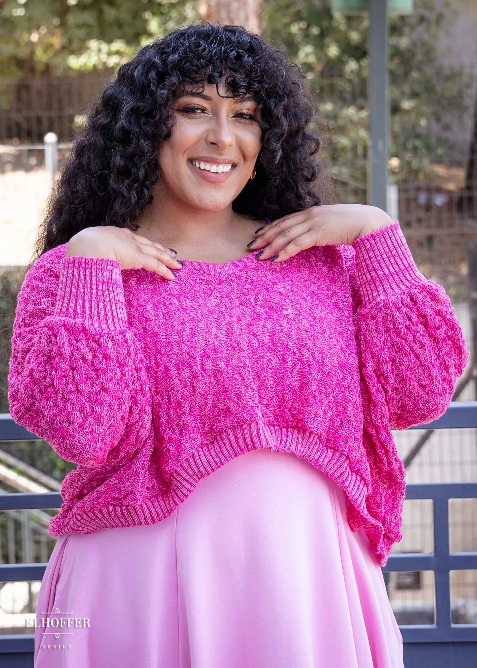 Essential Whitney Oversize Sweater - Pink