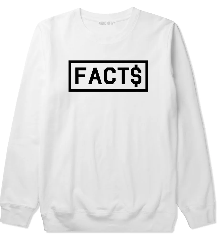 Facts Money Sign Box Mens Crewneck Sweatshirt