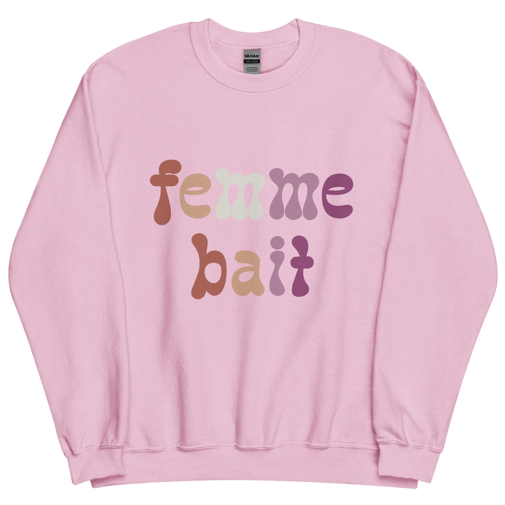 Femme Bait Retro Lesbian Sweatshirt