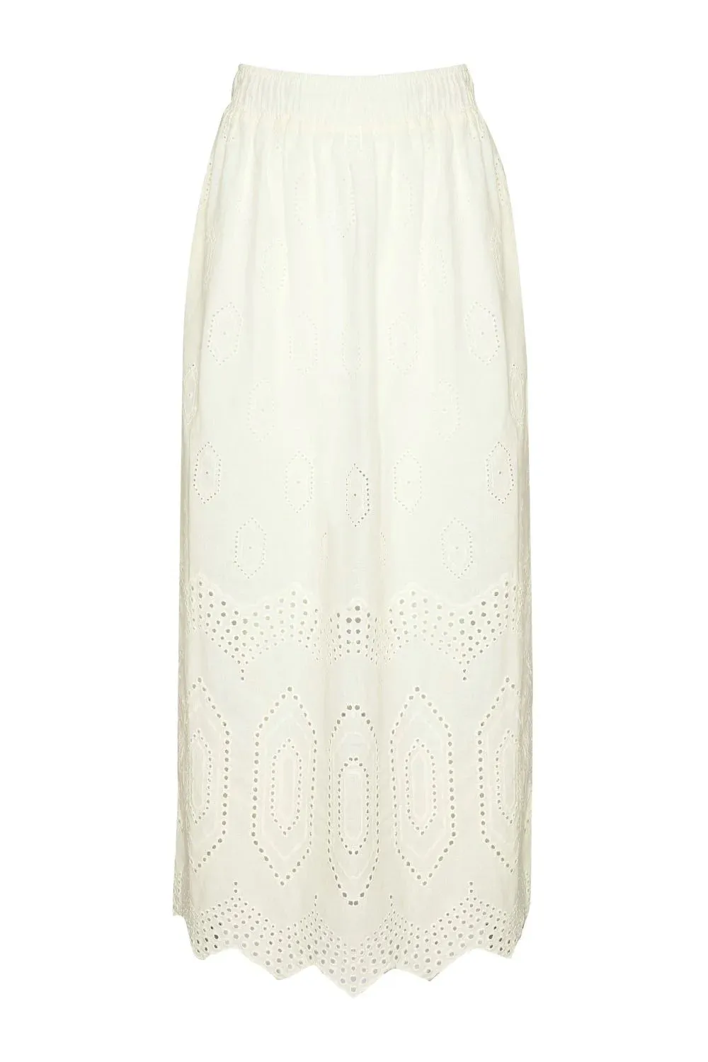 Fond Skirt in Cream Broderie