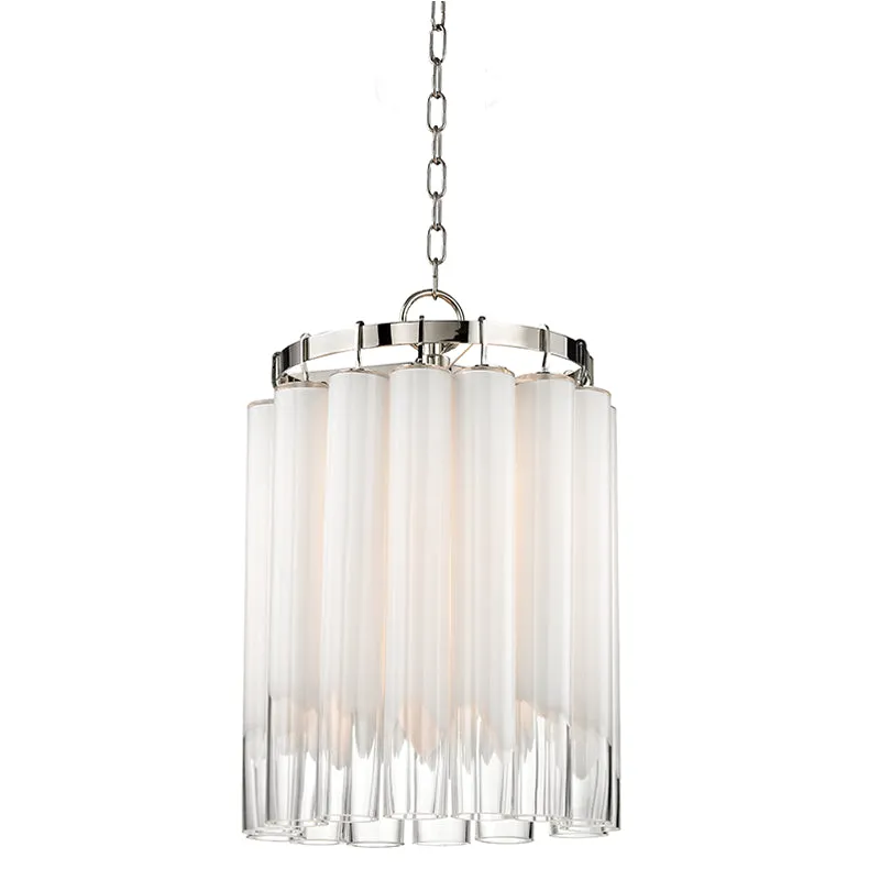 Four Light Pendant from the Tyrell Collection in Polished Nickel Finish by Hudson Valley