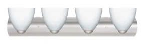 Four Light Wall Sconce from the Sasha Collection in Satin Nickel Finish by Besa