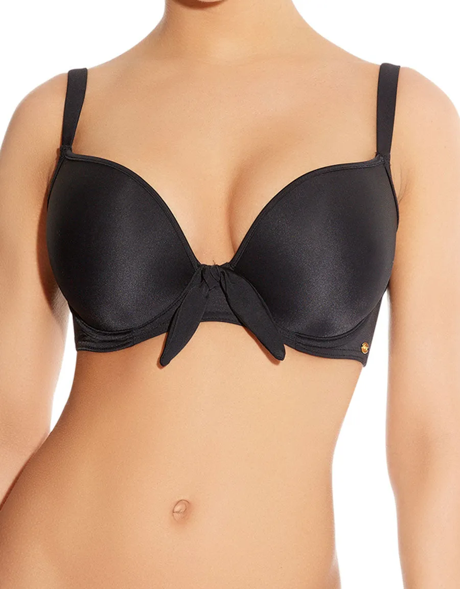 Freya Deco Swim Underwire Moulded Bikini Top, Black