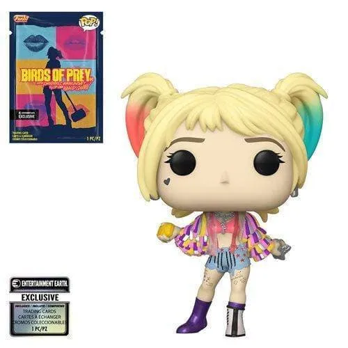 Funko Pop! Heroes 302 Birds of Prey Harley Quinn Caution Tape Funko Pop! w/ Collectible Card - EE Exclusive