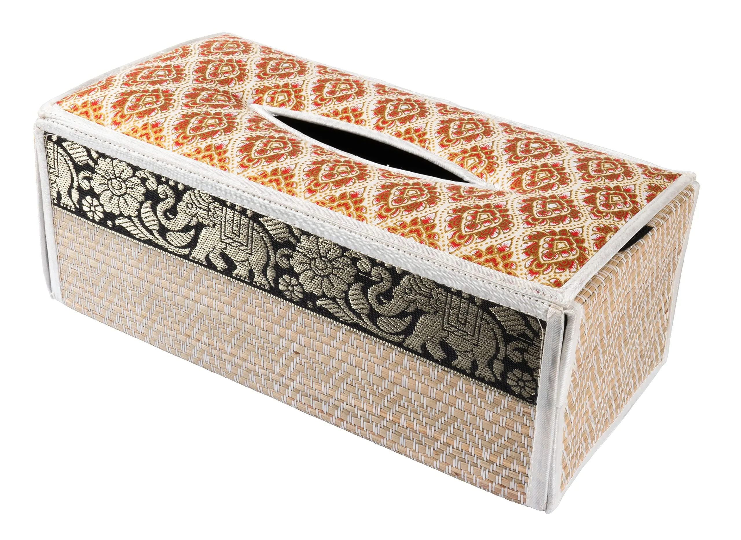 Handmade Reed Tissue Box Cover Case - Eco-Friendly | CCcollections