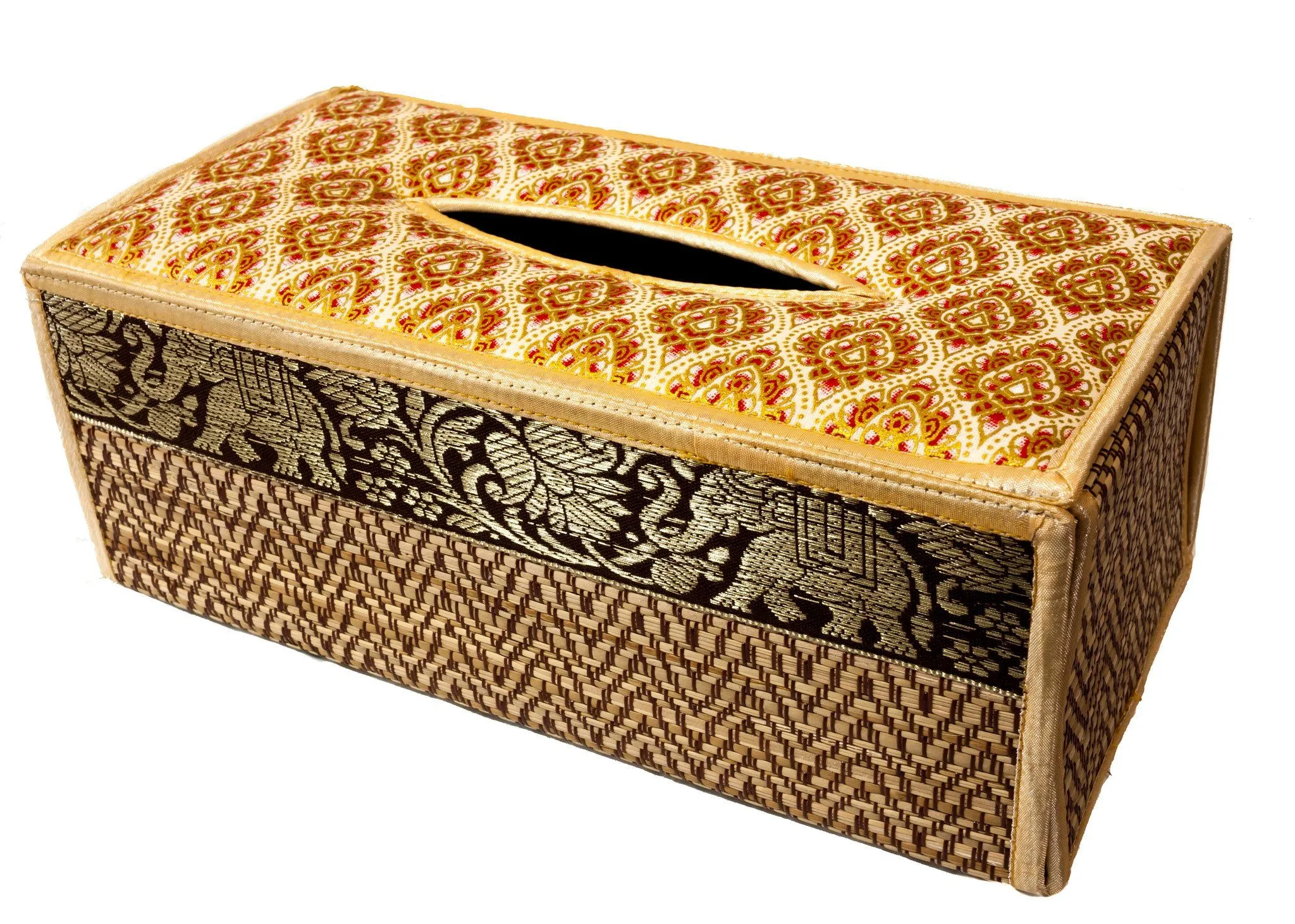 Handmade Reed Tissue Box Cover Case - Eco-Friendly | CCcollections