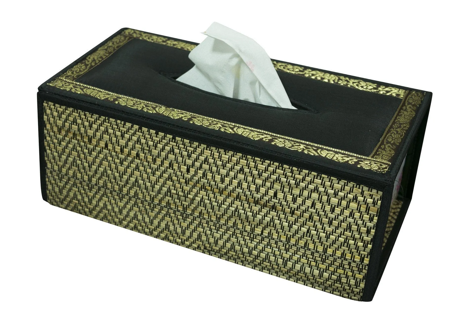 Handmade Reed Tissue Box Cover Case - Eco-Friendly | CCcollections