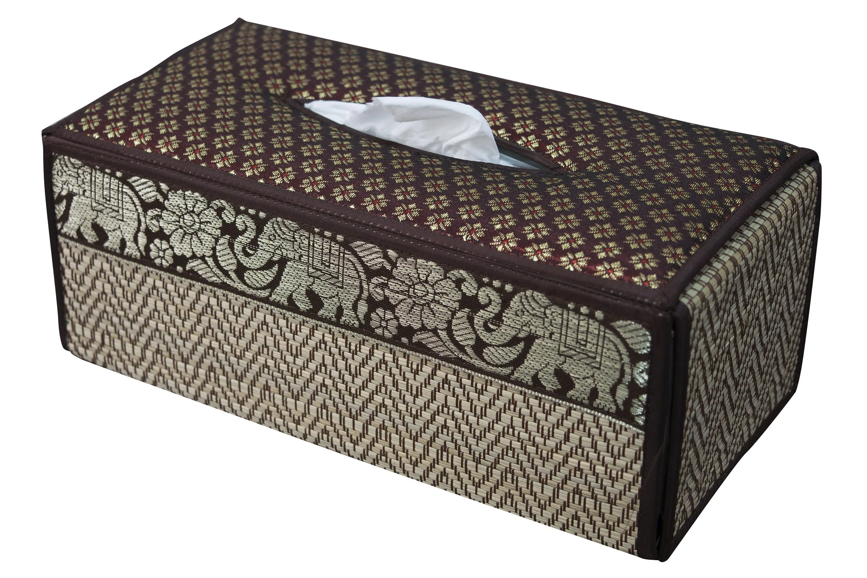 Handmade Reed Tissue Box Cover Case - Eco-Friendly | CCcollections