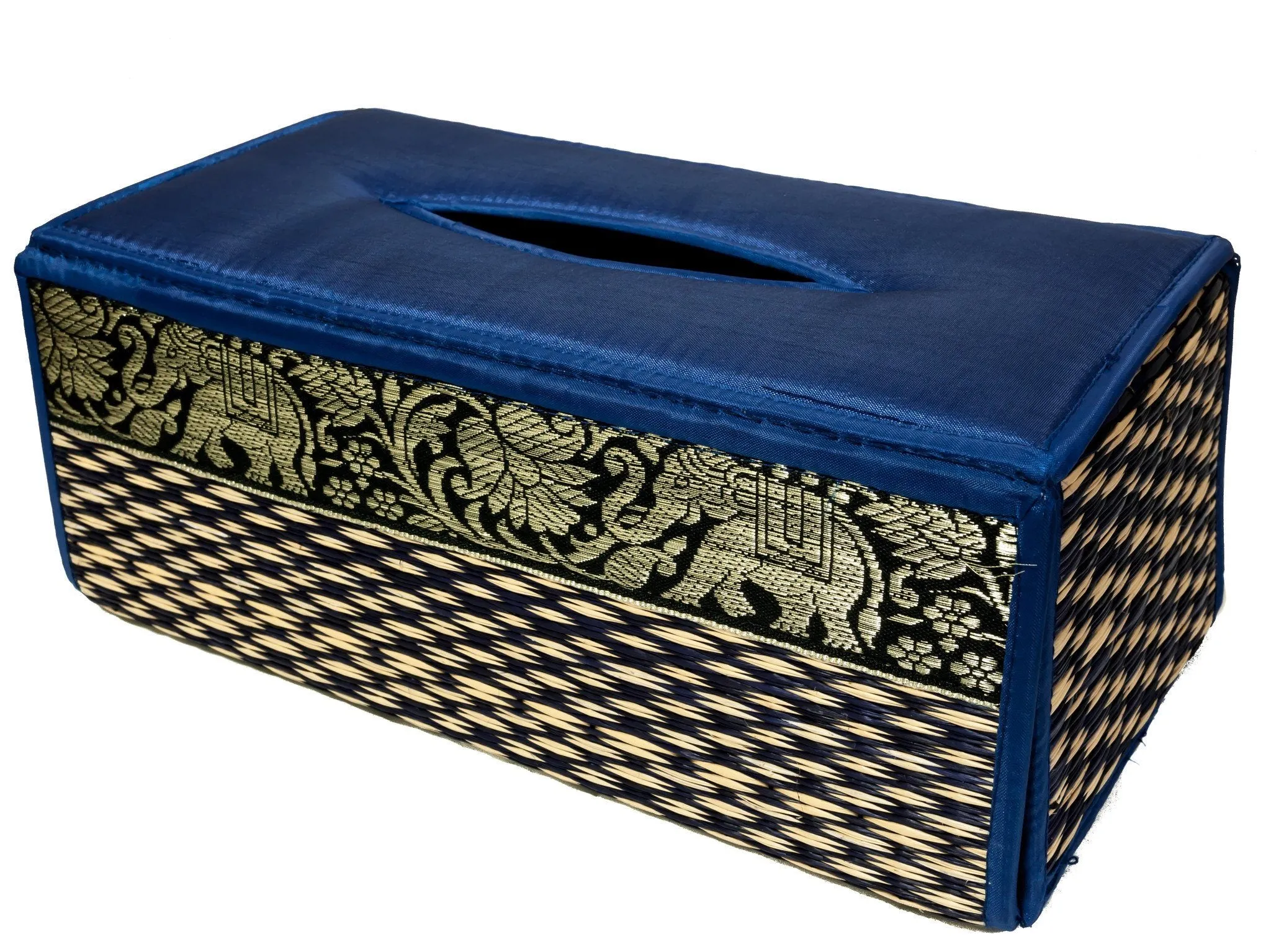 Handmade Reed Tissue Box Cover Case - Eco-Friendly | CCcollections