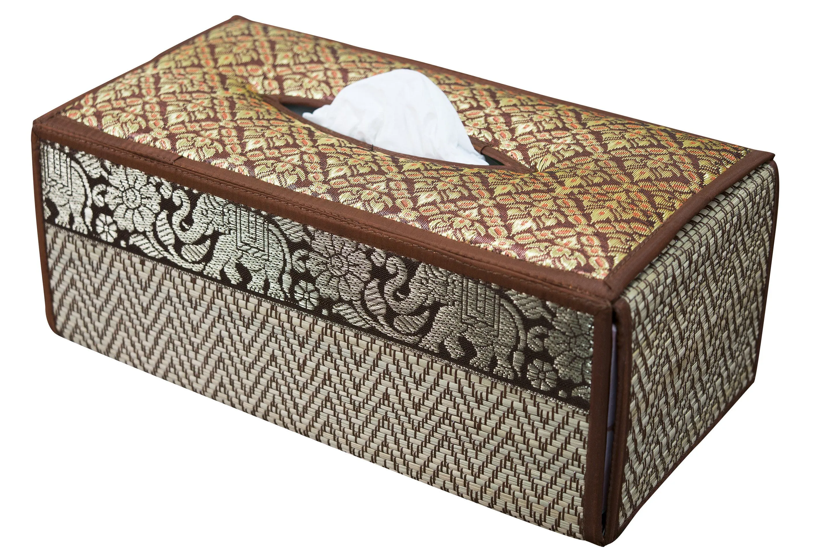 Handmade Reed Tissue Box Cover Case - Eco-Friendly | CCcollections