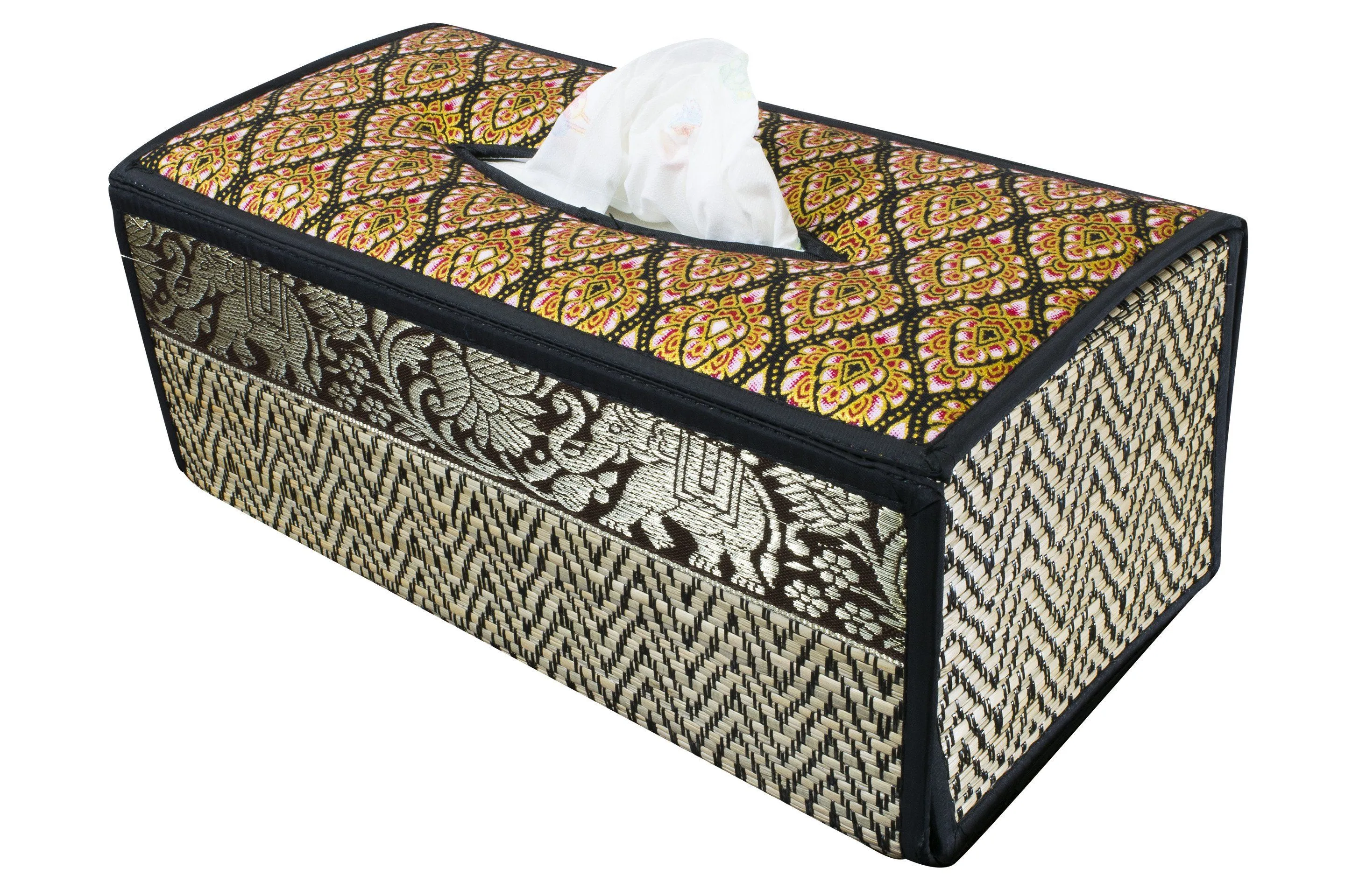 Handmade Reed Tissue Box Cover Case - Eco-Friendly | CCcollections