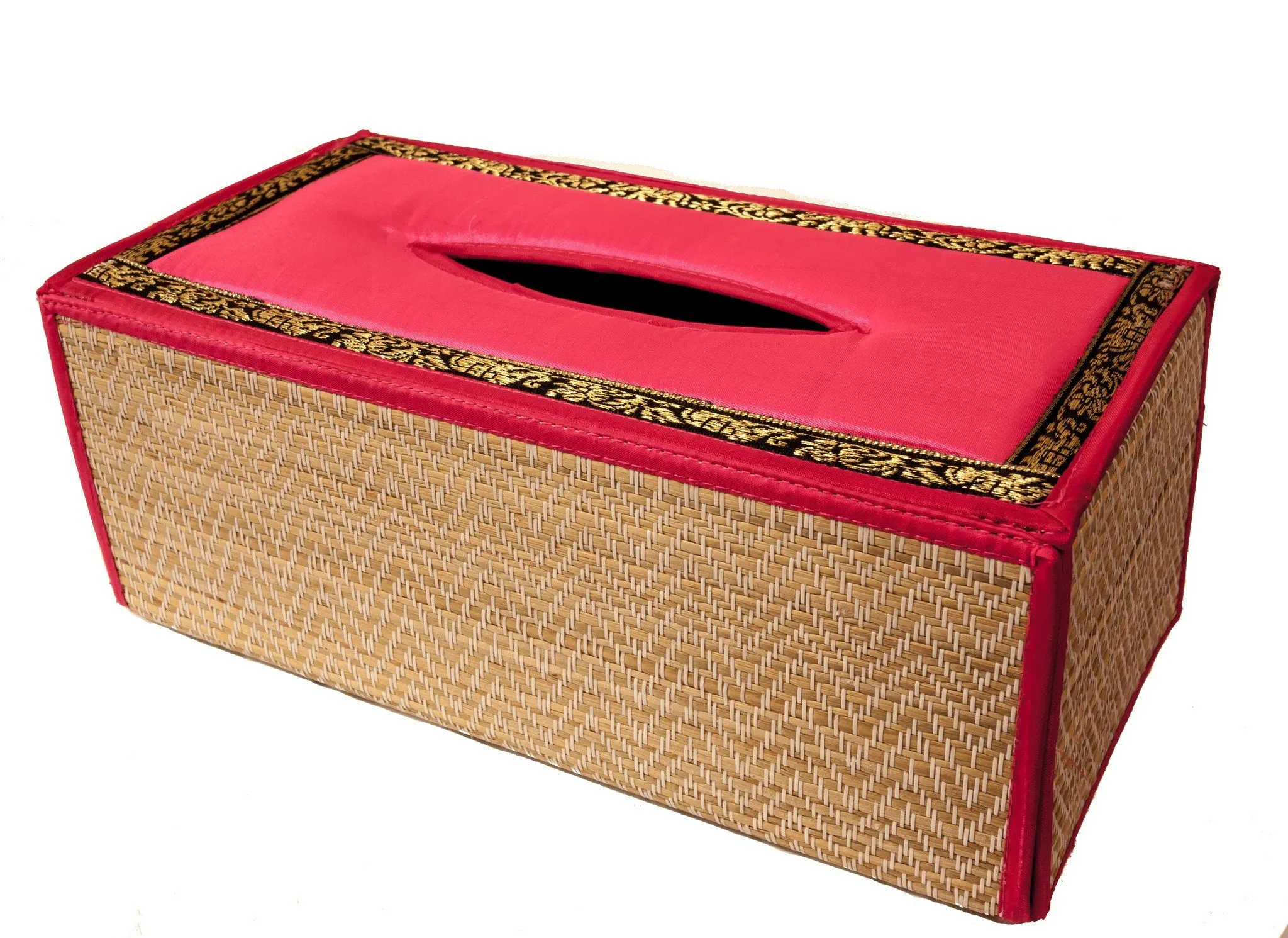 Handmade Reed Tissue Box Cover Case - Eco-Friendly | CCcollections