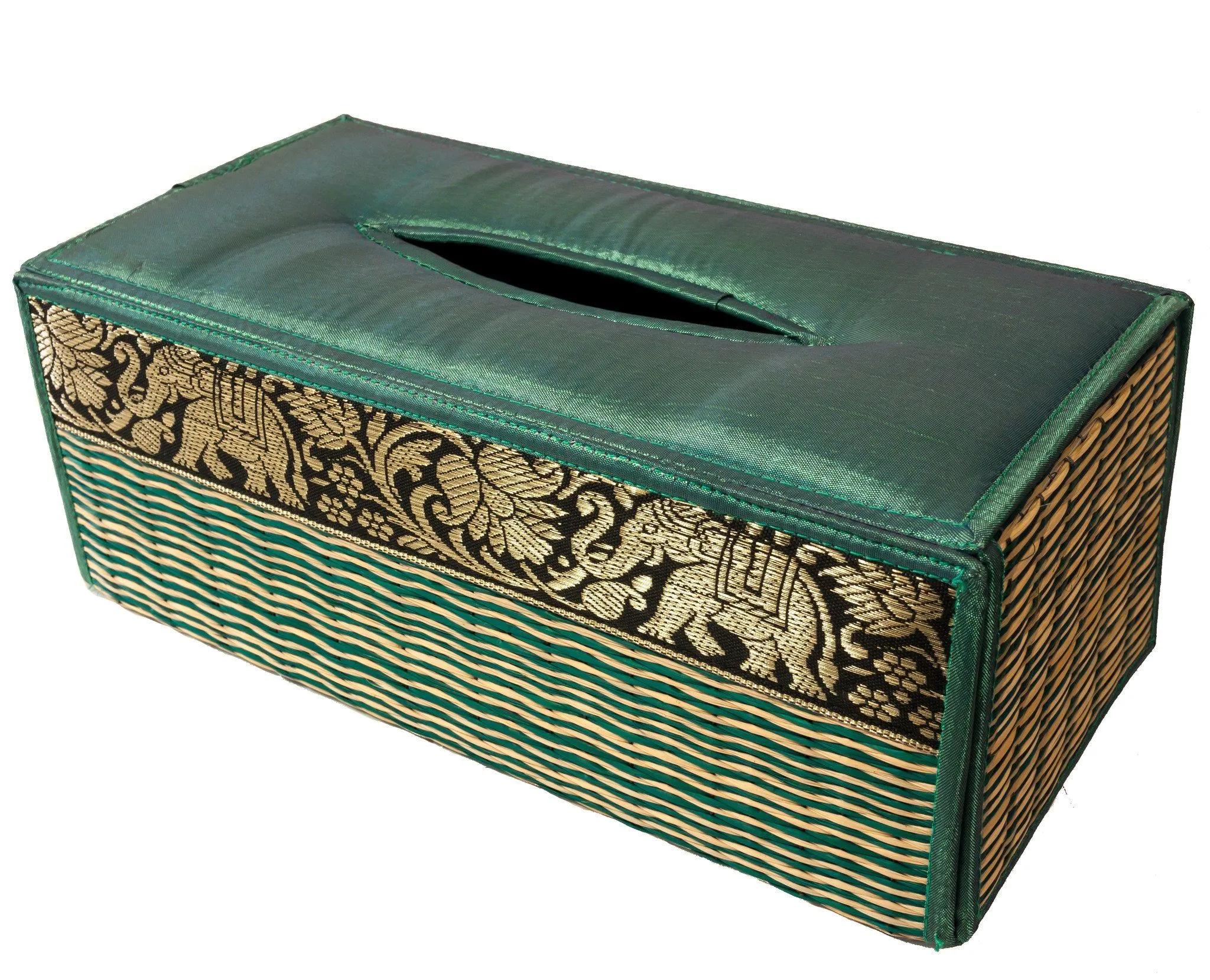 Handmade Reed Tissue Box Cover Case - Eco-Friendly | CCcollections