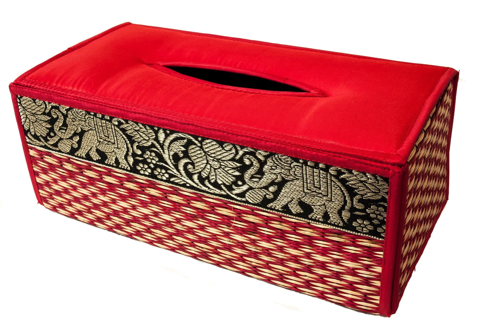 Handmade Reed Tissue Box Cover Case - Eco-Friendly | CCcollections