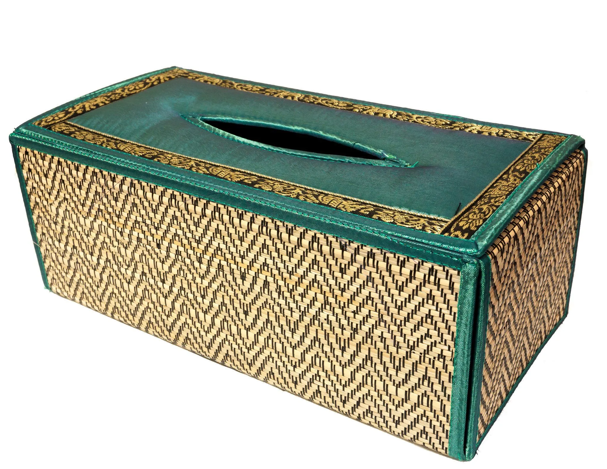 Handmade Reed Tissue Box Cover Case - Eco-Friendly | CCcollections