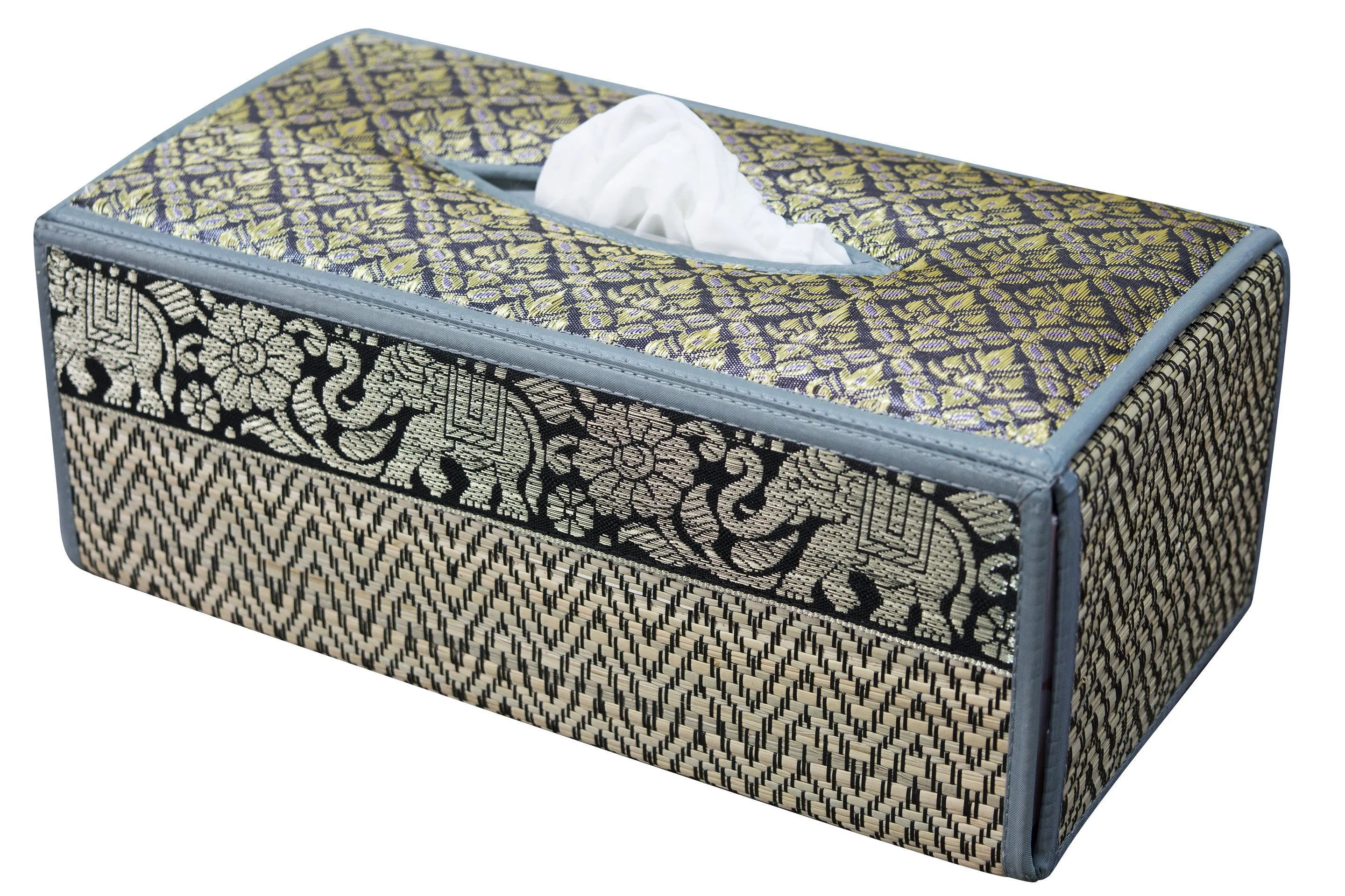 Handmade Reed Tissue Box Cover Case - Eco-Friendly | CCcollections