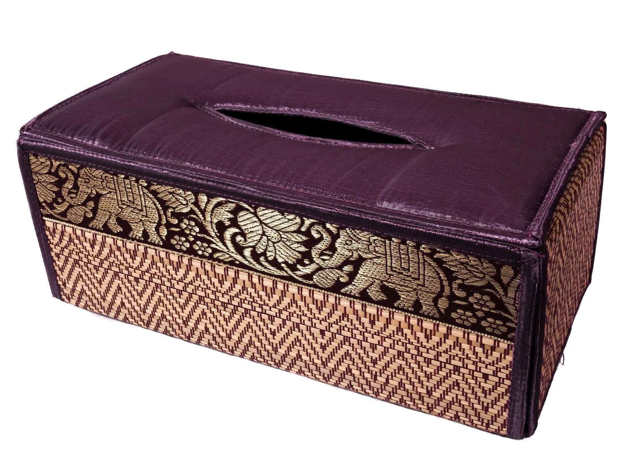 Handmade Reed Tissue Box Cover Case - Eco-Friendly | CCcollections