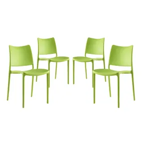 Hipster Dining Side Chair Set of 4 Green EEI-2425-GRN-SET