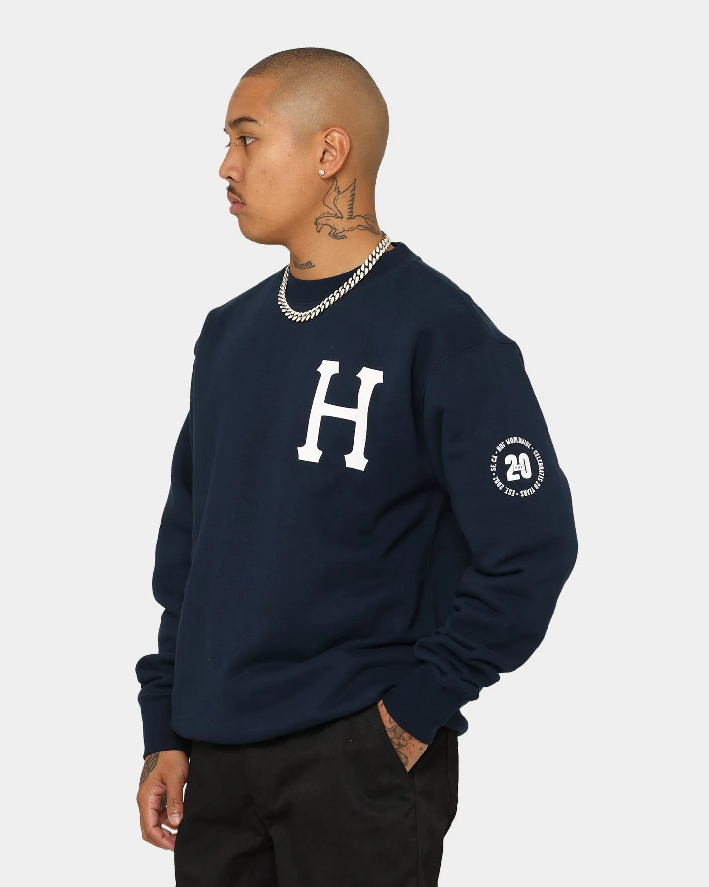 HUF Forever Crewneck Navy