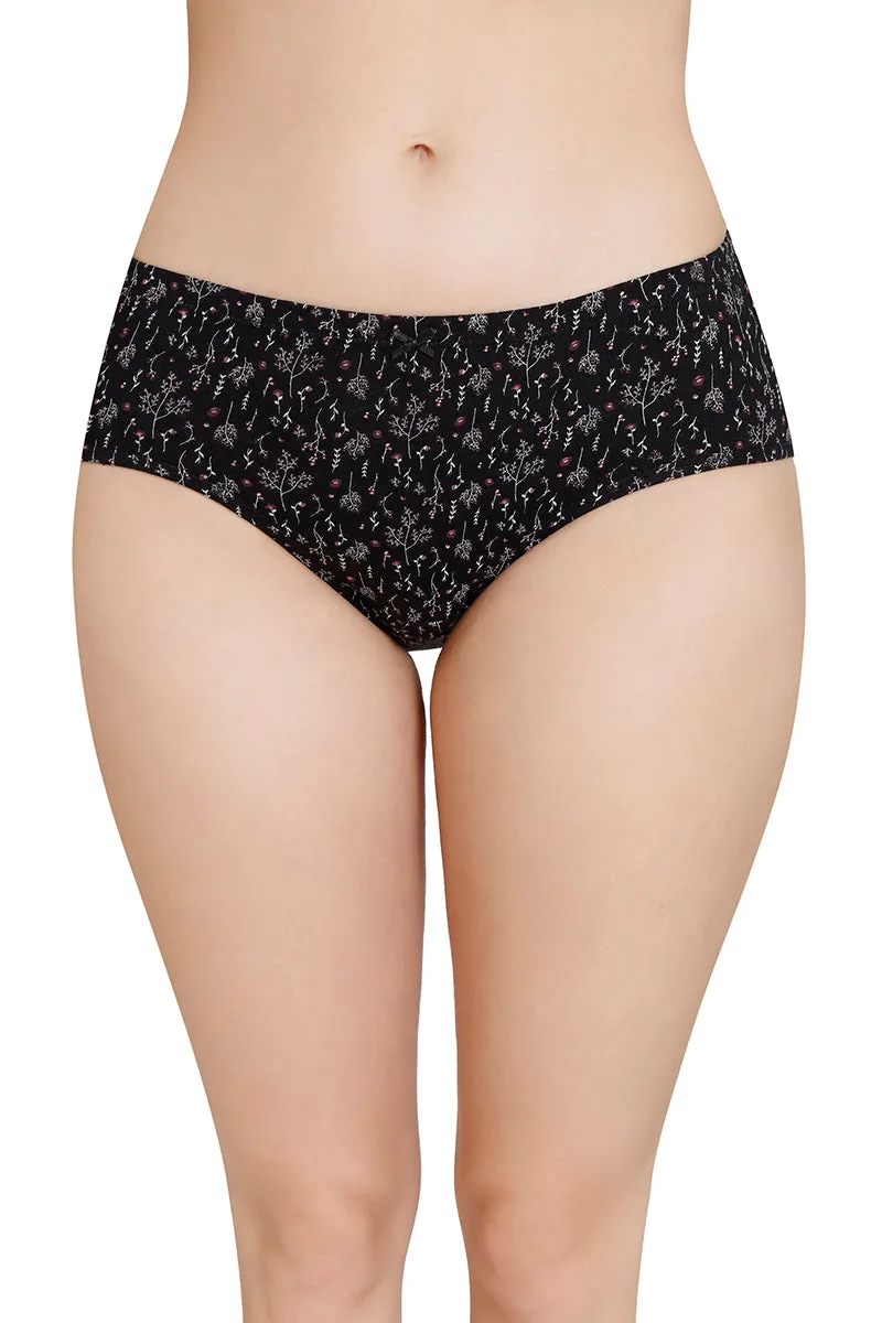 Inner Elastic Printed Mid Rise Hipster Panty (Pack of 3)