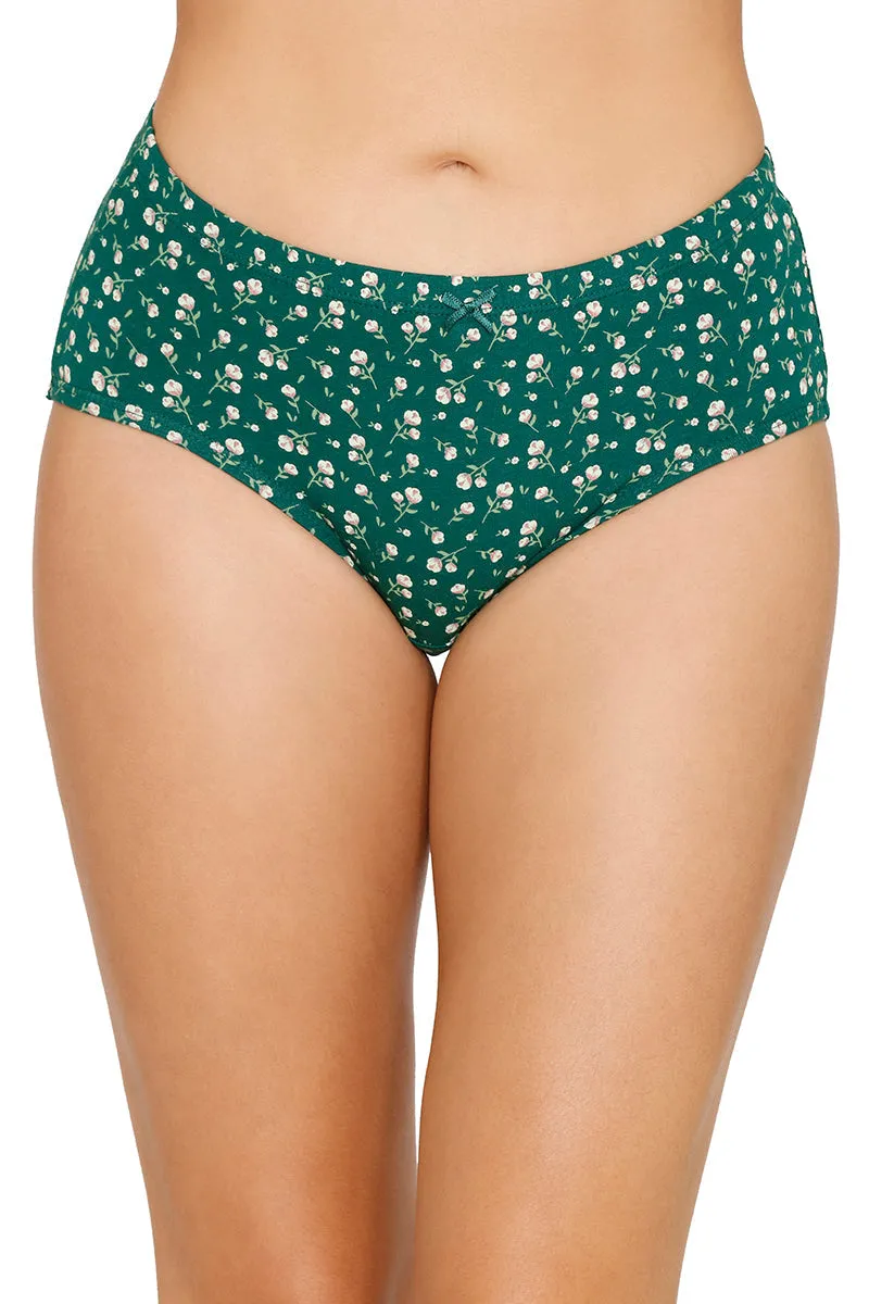 Inner Elastic Printed Mid Rise Hipster Panty (Pack of 3)