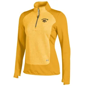 Iowa Hawkeyes Under Armour WOMEN Gold Infrared 1/4 Zip ColdGear Pullover