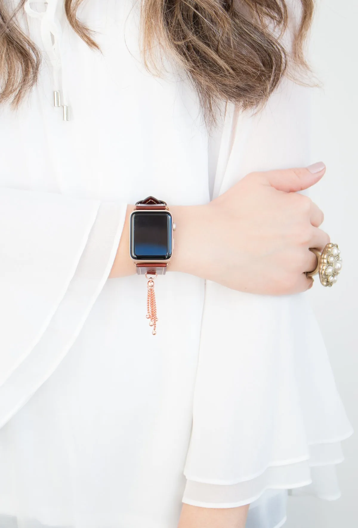 Izzy Leather Tassel Apple Watch Band