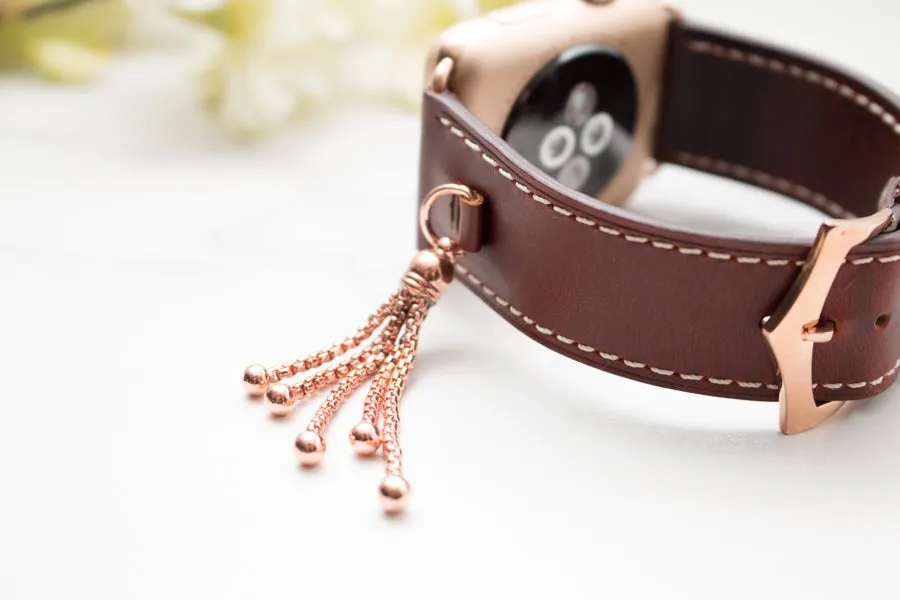 Izzy Leather Tassel Apple Watch Band