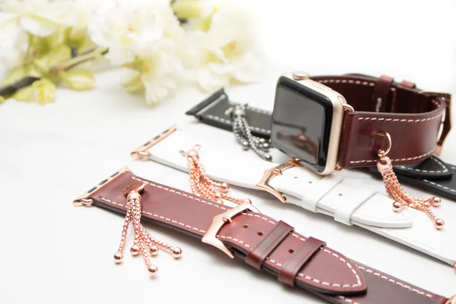 Izzy Leather Tassel Apple Watch Band