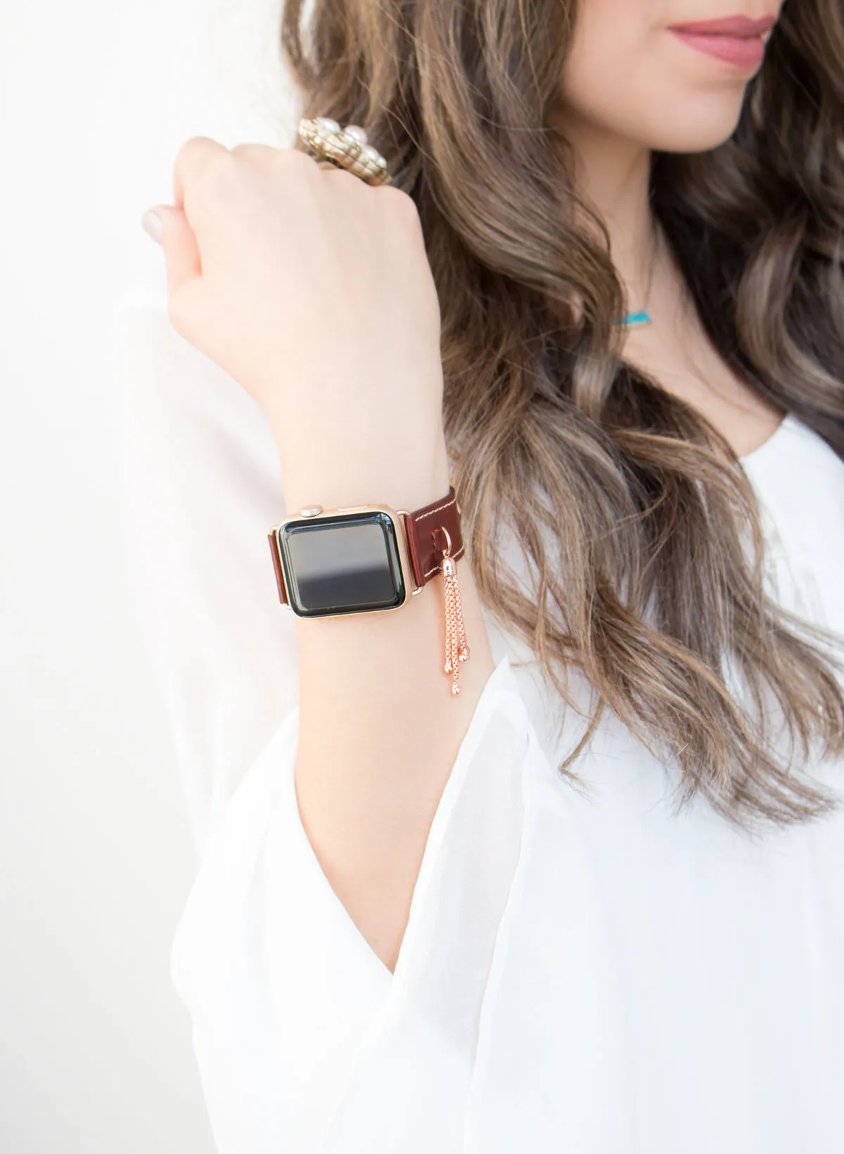 Izzy Leather Tassel Apple Watch Band