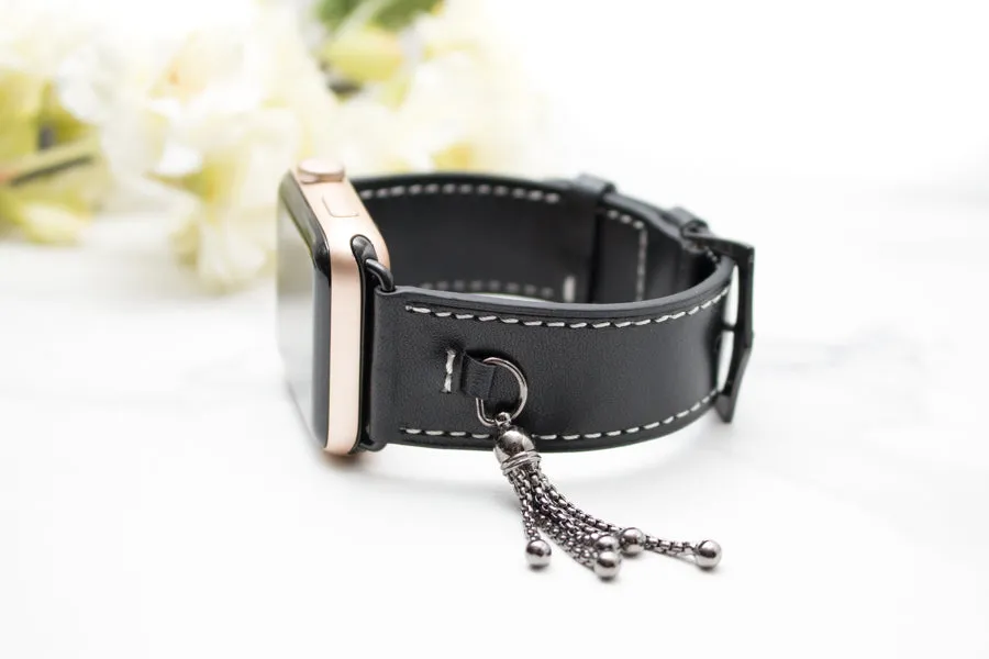 Izzy Leather Tassel Apple Watch Band