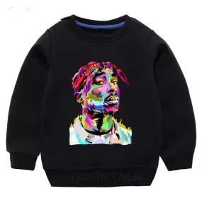 Kids Tupac Crewneck - Watercolour