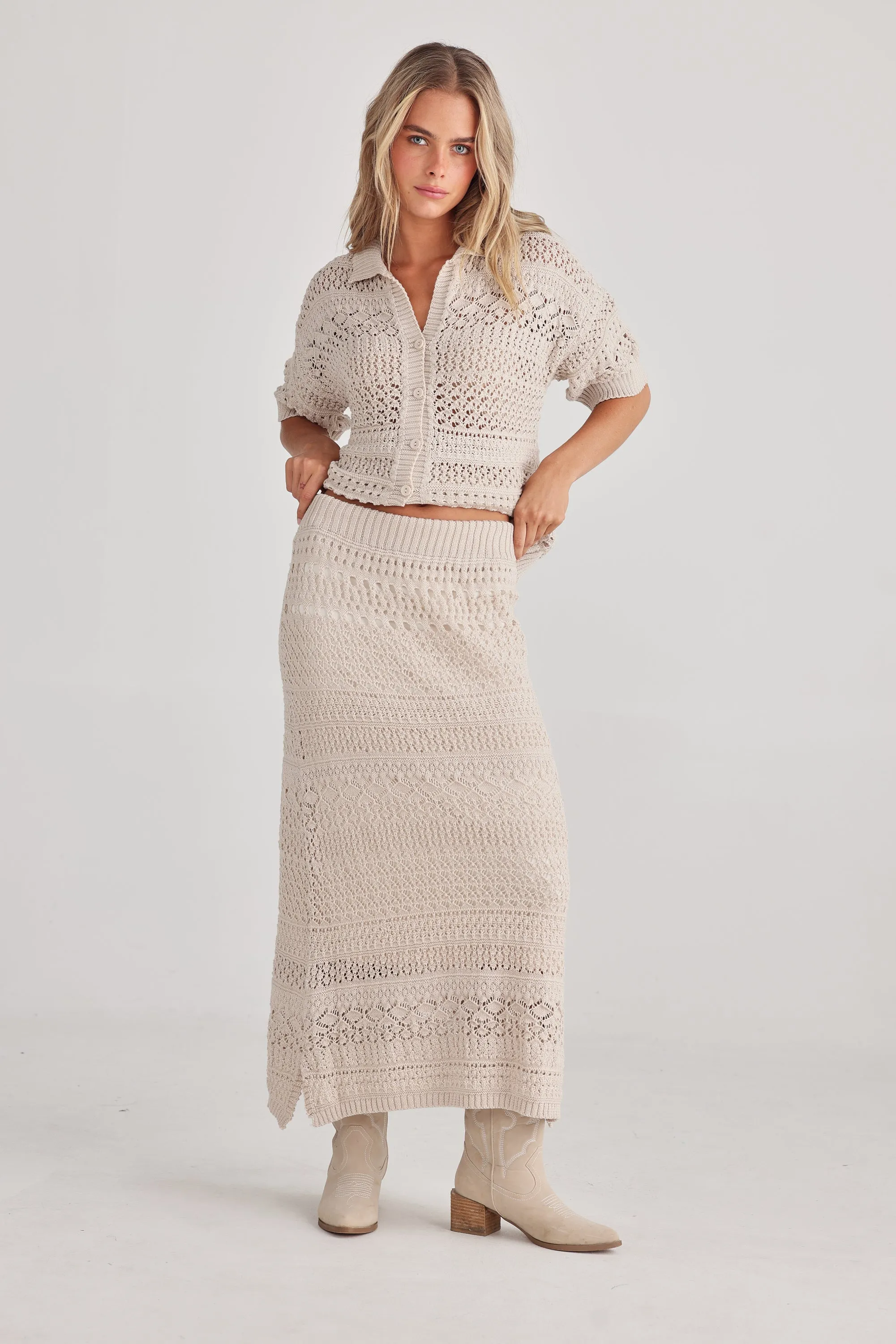 La Sol Skirt in Natural