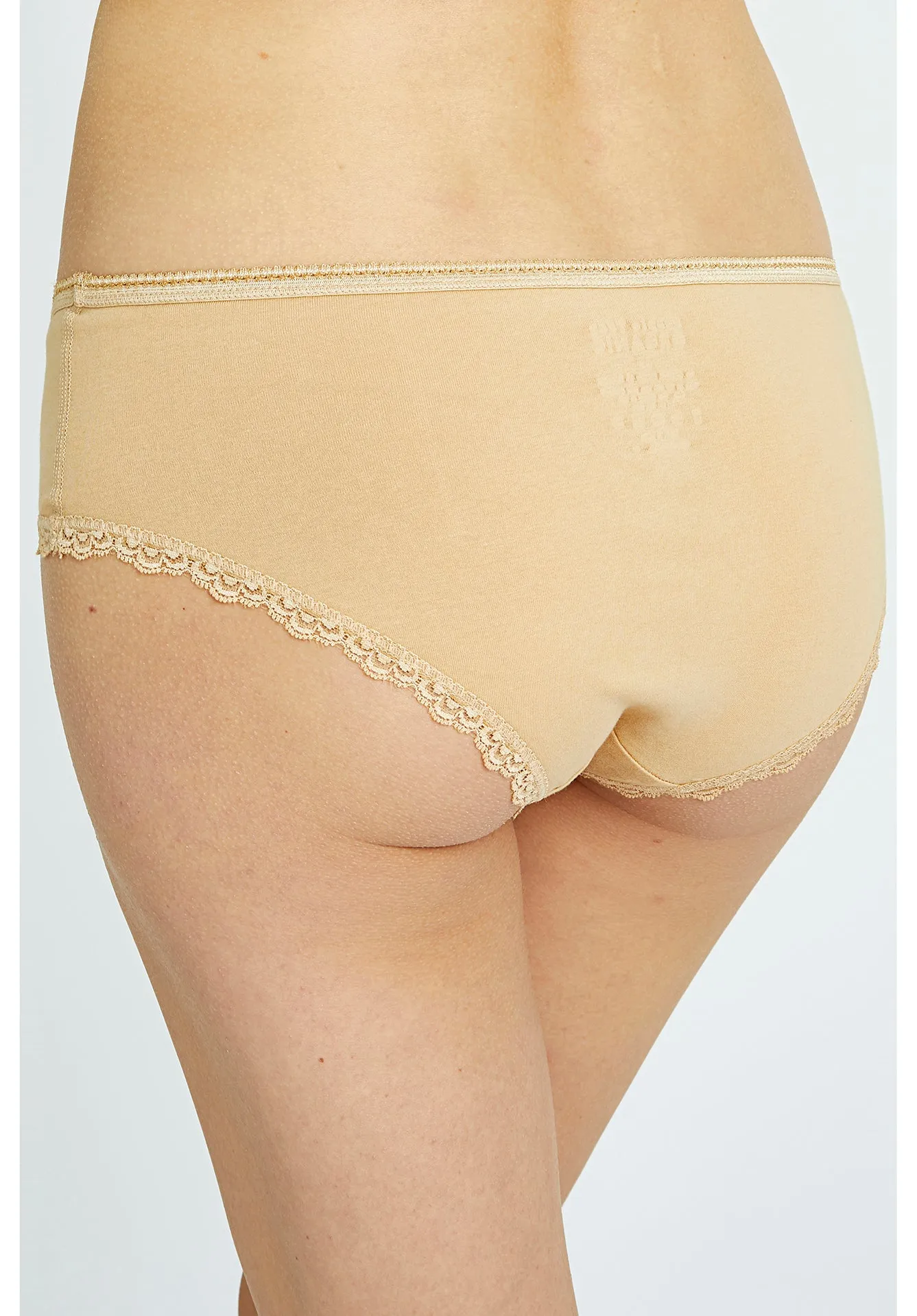 Lace Hipster - Almond