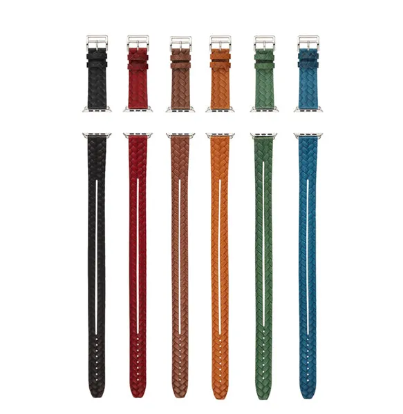 Leather Braided Wrap Apple Watch Bands