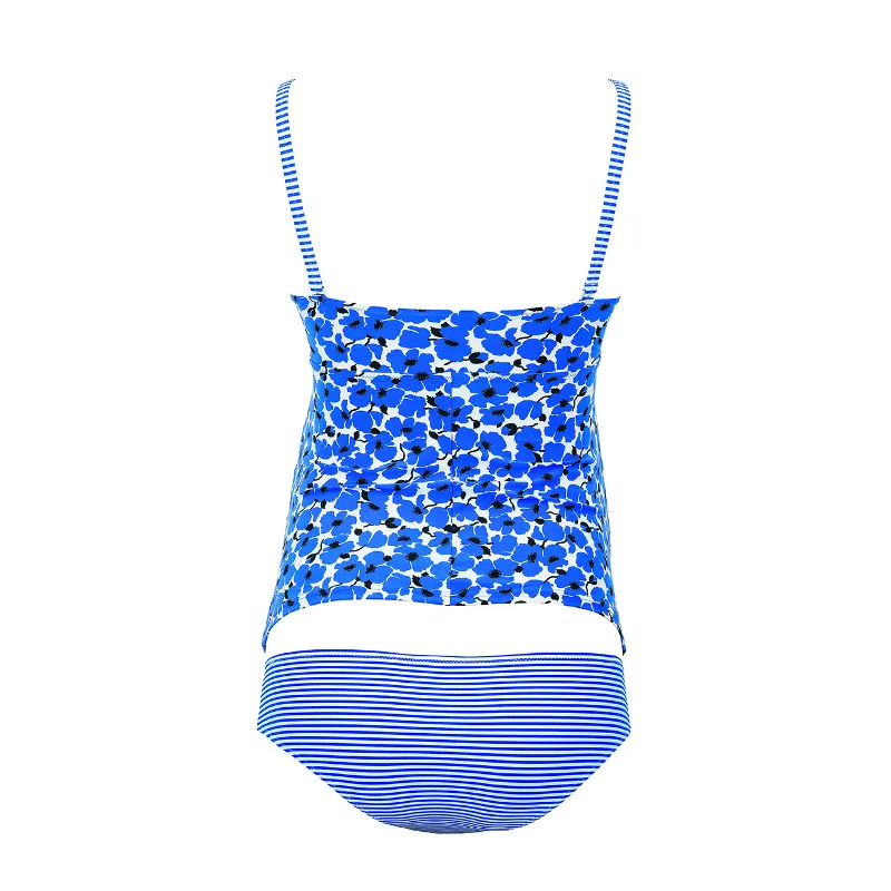 Lelepa Blue Floral Maternity Tankini Swimsuit - Anita