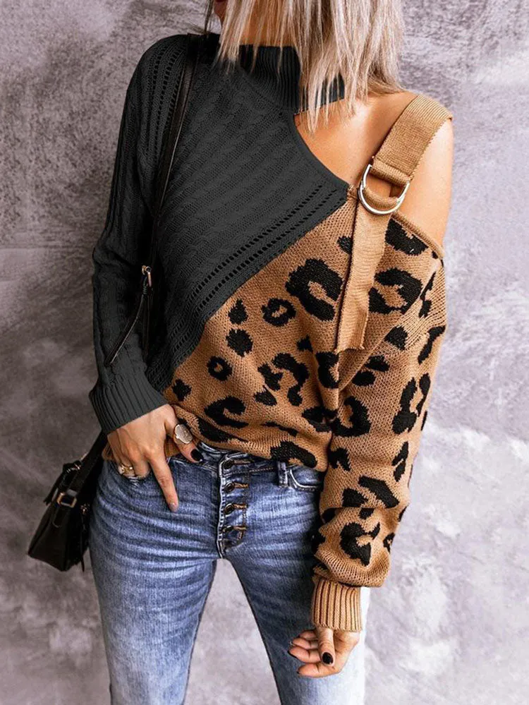 Leopard Print Graceful Crop Hoodie